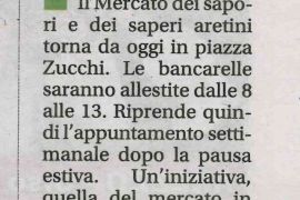 Corriere di Arezzo  28 agosto 2018