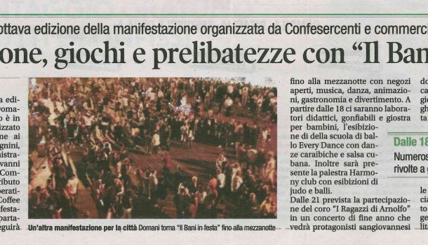 Corriere di Arezzo 4 settembre 2018