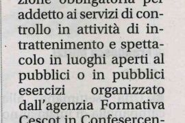 Corriere di Arezzo 6 settembre 2018