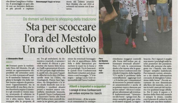 Corriere di Arezzo 8 settembre 2018