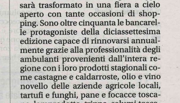 Corriere di Arezzo 9 novembre 2018