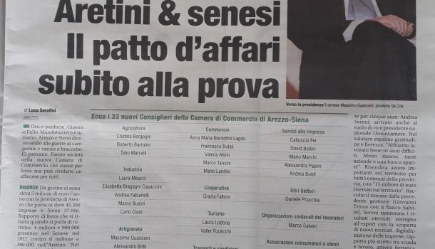 Corriere di Arezzo 9 novembre 2018
