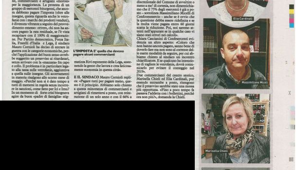 La Nazione di Arezzo 13 novembre 2018