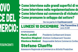 Nuovo codice del commercio: incontro il 10 dicembre in Confesercenti