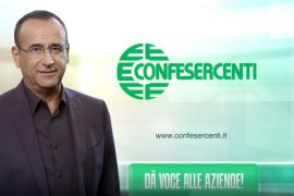 “Confesercenti dà voce alle aziende”: Carlo Conti testimonial