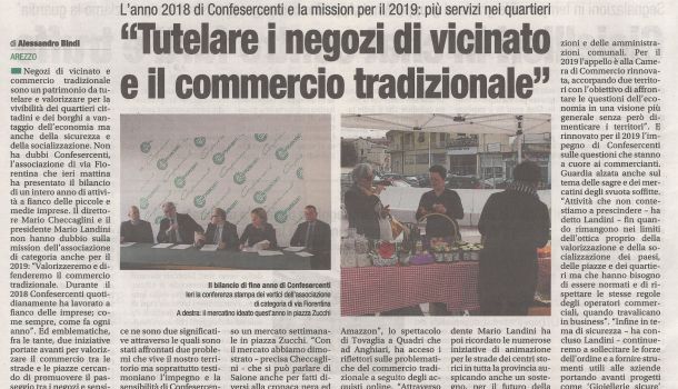 Corriere di Arezzo 28 dicembre 2018