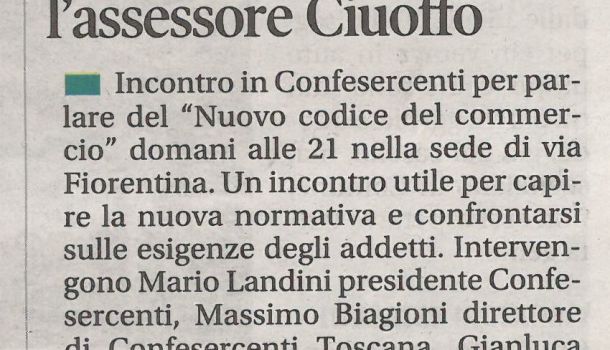 Corriere di Arezzo 9 dicembre 2018