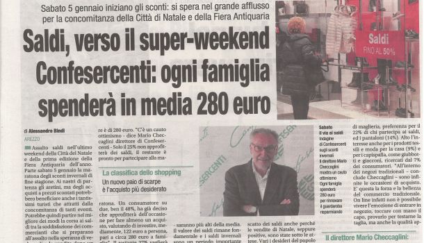 Corriere di Arezzo 3 gennaio 2018