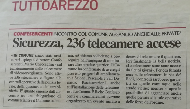 La Nazione di Arezzo 6 aprile 2019