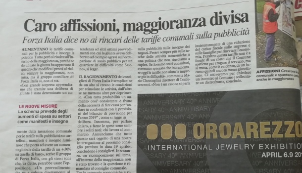 La Nazione di Arezzo 6 aprile 2019