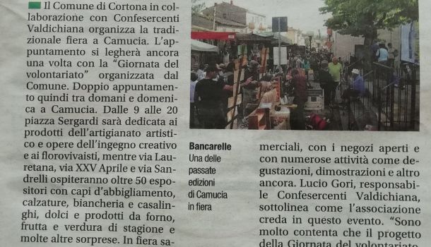 Corriere di Arezzo 10 maggio 2019