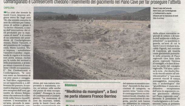 Corriere di Arezzo 25 maggio 2019