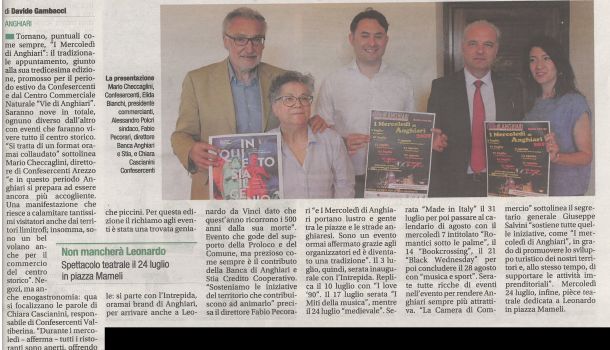 Corriere di Arezzo 25 giugno 2019