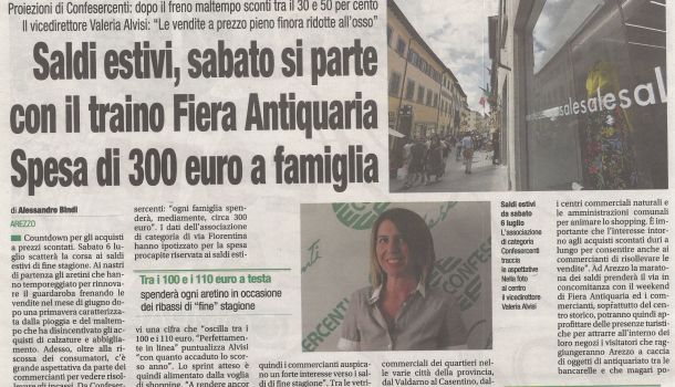 Corriere di Arezzo 30 giugno 2019