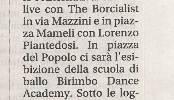 Corriere di Arezzo 31 luglio 2019