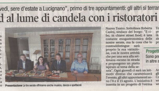 Corriere di Arezzo 31 luglio 2019