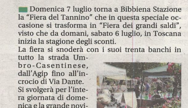 Corriere di Arezzo 5 luglio 2019