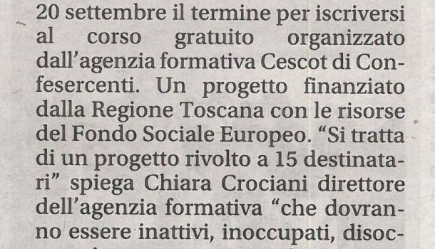 Corriere di Arezzo 17 settembre 2019