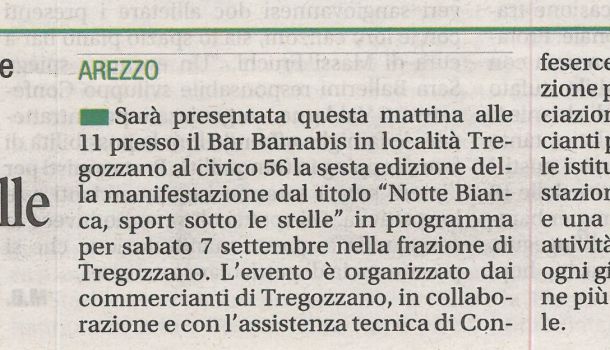 Corriere di Arezzo 4 settembre 2019