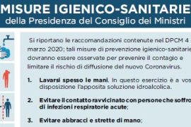 Coronavirus: la locandina con le misure di prevenzione