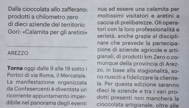 La Nazione di Arezzo 29 febbraio 2020