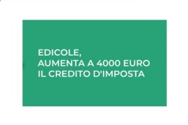 Edicole: aumenta a 4.000 euro il credito d’imposta