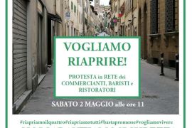 Video protesta di Confesercenti: i commercianti chiedono di riaprire il 4 maggio