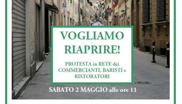 Video protesta di Confesercenti: i commercianti chiedono di riaprire il 4 maggio