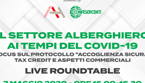 Webinar Assohotel Confesercenti: giovedì 7 maggio, alle ore 15