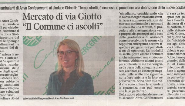 Corriere di Arezzo 15 maggio 2020