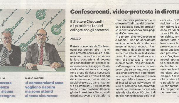 La Nazione di Arezzo Venerdì 1 maggio 2020