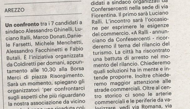 La Nazione di Arezzo 22 luglio 2020