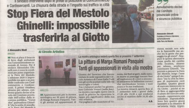 Corriere di Arezzo 30 agosto 2020