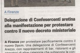 Nazione di Arezzo 28 ottobre 2020
