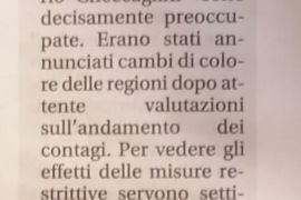 Corriere di Arezzo 15 novembre 2020