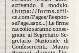 Corriere di Arezzo 25 novembre 2020
