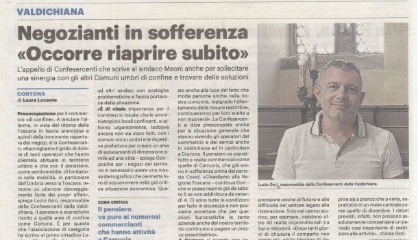 Corriere di Arezzo 1 dicembre 2020