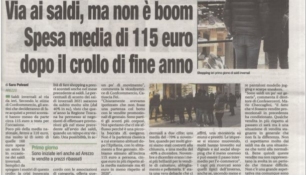 Corriere di Arezzo 31 gennaio 2021