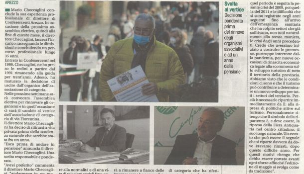 Corriere di Arezzo 13 aprile 2021