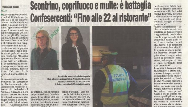 Corriere di Arezzo 27 aprile 2021
