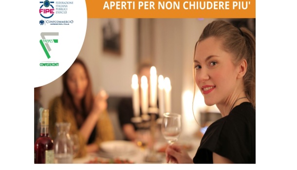 “APERTI PER NON CHIUDERE PIÙ”: FIEPET-CONFESERCENTI E FIPE-CONFCOMMERCIO SI MOBILITANO PER LA RIAPERTURA TOTALE E DEFINITIVA DEI RISTORANTI E BAR