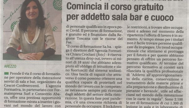 Corriere di Arezzo 27 maggio 2021