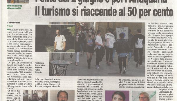 Corriere di Arezzo 29 maggio 2021