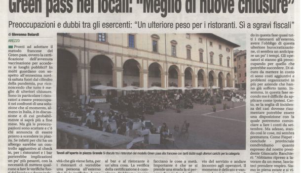Corriere di Arezzo 15 luglio 2021