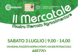 MERCATALE: SABATO 3 LUGLIO SOTTO I PORTICI DI VIA ROMA