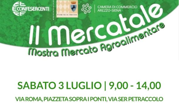 MERCATALE: SABATO 3 LUGLIO SOTTO I PORTICI DI VIA ROMA