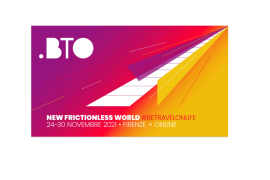 BTO – BE TRAVEL ONLIFE: DAL 24 AL 30 OTTOBRE A FIRENZE