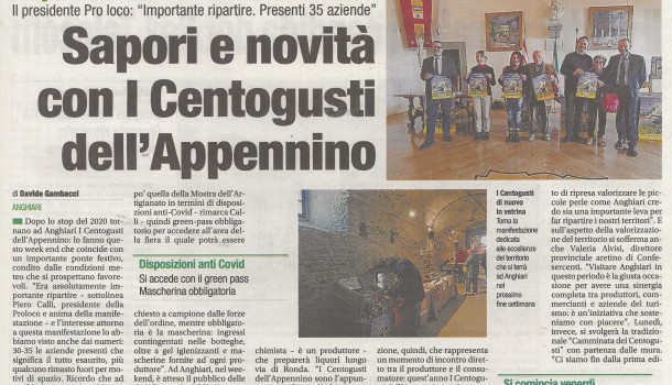 Corriere di Arezzo 26 ottobre 2021