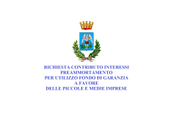 COVID19: CONTRIBUTO IN CONTO INTERESSI ALLE IMPRESE DEL TERRITORIO