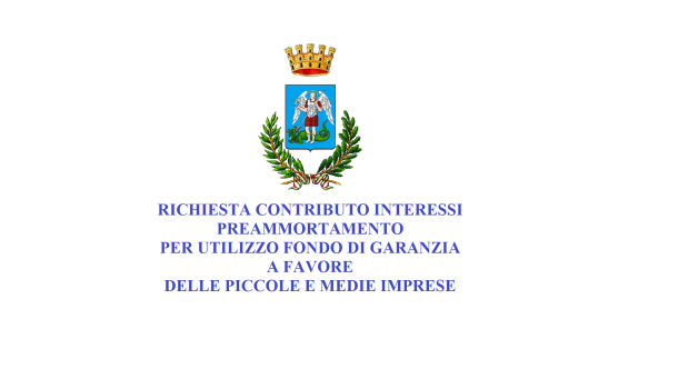 COVID19: CONTRIBUTO IN CONTO INTERESSI ALLE IMPRESE DEL TERRITORIO